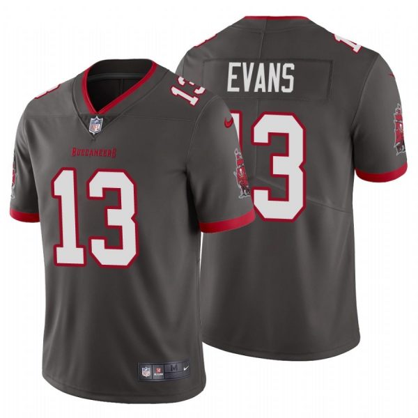 Personalized Men’s Mike Evans Tampa Bay Buccaneers Limited Jersey Stitched Pewter
