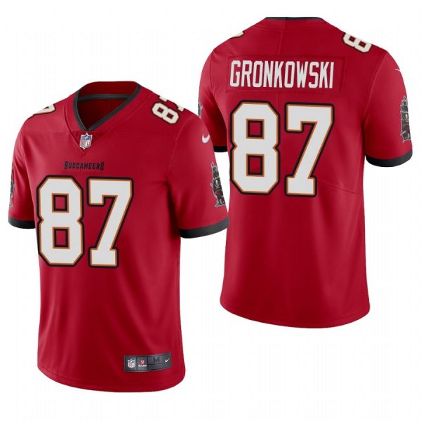 Personalized Men’s Rob Gronkowski Tampa Bay Buccaneers Limited Jersey Stitched Red