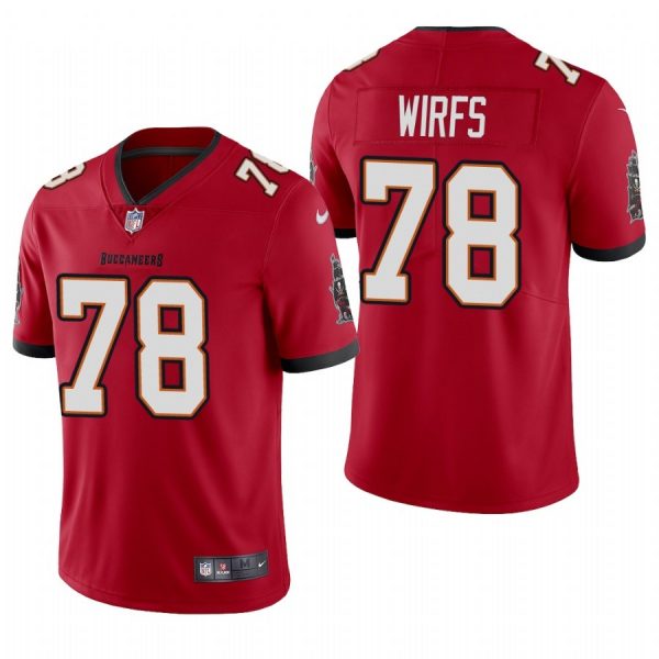 Personalized Men’s Tristan Wirfs Tampa Bay Buccaneers Limited Jersey Stitched Red