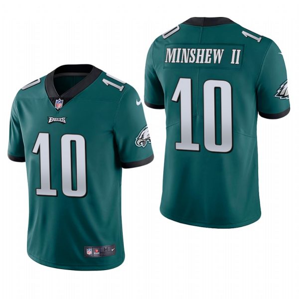 Personalized Men’s #10 Gardner Minshew II Philadelphia Eagles Limited Jersey Stitched Midnight Green