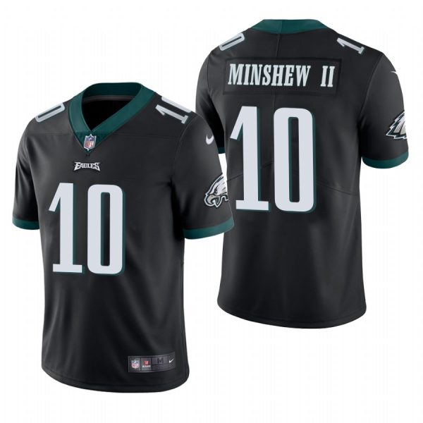 Personalized Men’s #10 Gardner Minshew II Philadelphia Eagles Limited Jersey Stitched Black