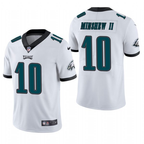 Personalized Men’s #10 Gardner Minshew II Philadelphia Eagles Limited Jersey Stitched White