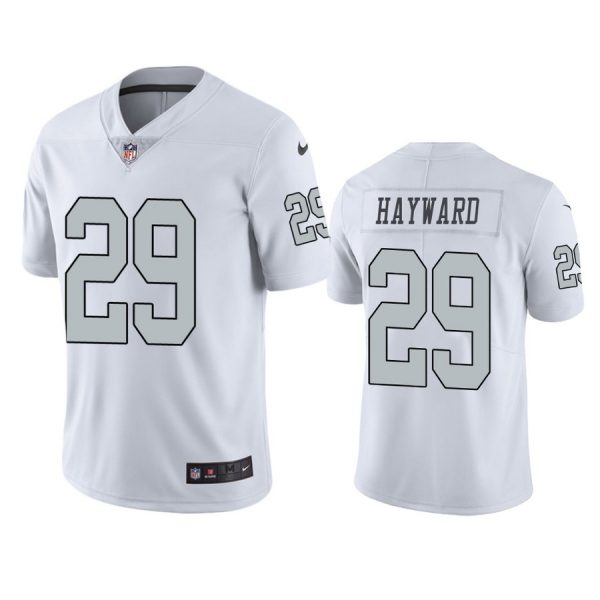 Personalized Men’s #29 Casey Hayward Las Vegas Raiders White Color Rush Limited Jersey Stitched