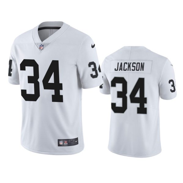 Personalized Men’s #34 Bo Jackson Las Vegas Raiders Limited Jersey Stitched White
