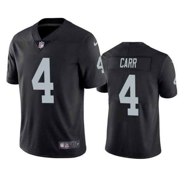Personalized Men’s #4 Derek Carr Las Vegas Raiders Limited Jersey Stitched Black