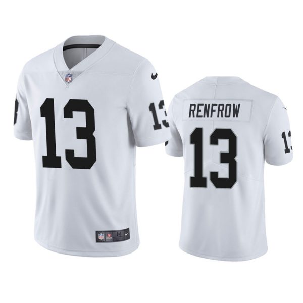 Personalized Men’s #13 Hunter Renfrow Las Vegas Raiders Limited Jersey Stitched White