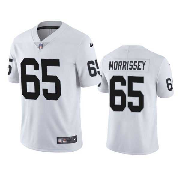 Personalized Men’s #65 Jimmy Morrissey Las Vegas Raiders Limited Jersey Stitched White