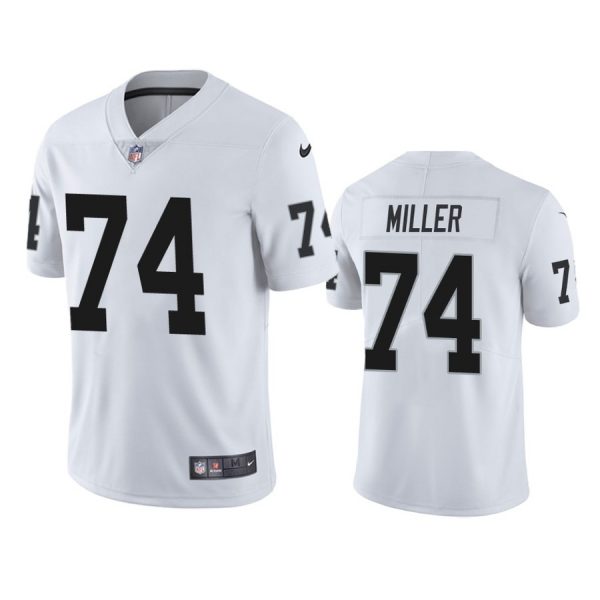 Personalized Men’s #74 Kolton Miller Las Vegas Raiders Limited Jersey Stitched White