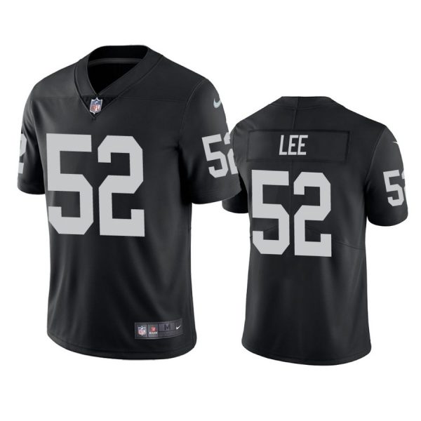 Personalized Men’s #52 Marquel Lee Las Vegas Raiders Limited Jersey Stitched Black