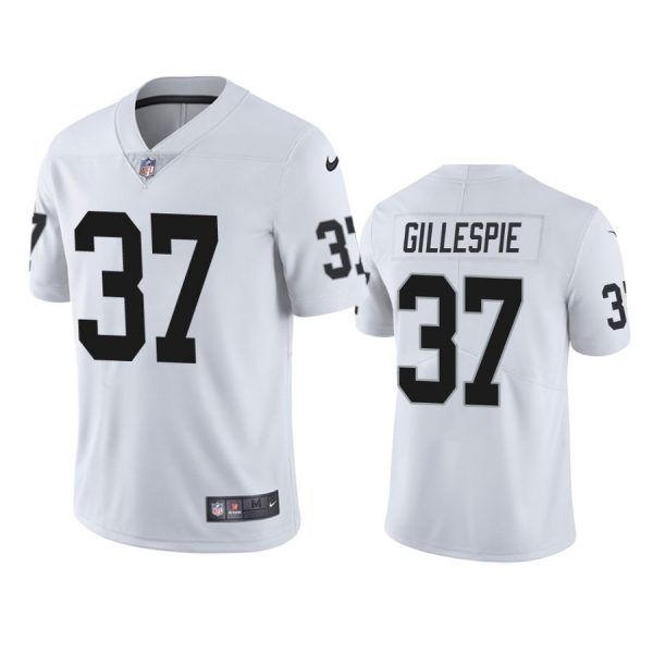 Personalized Men’s #37 Tyree Gillespie Las Vegas Raiders Limited Jersey Stitched White