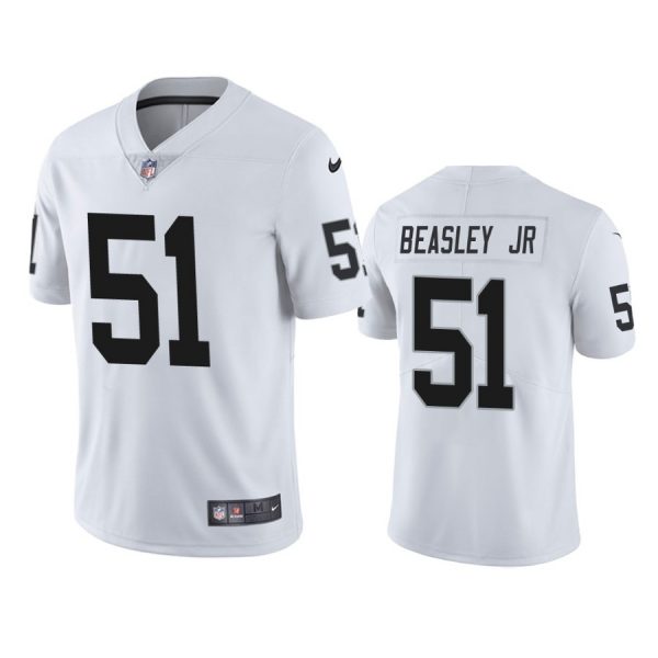 Personalized Men’s #51 Vic Beasley Jr Las Vegas Raiders Limited Jersey Stitched White