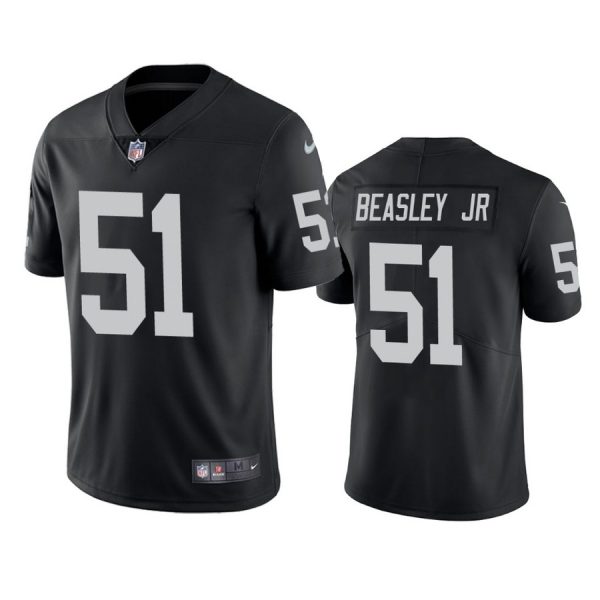 Personalized Men’s #51 Vic Beasley Jr Las Vegas Raiders Limited Jersey Stitched Black