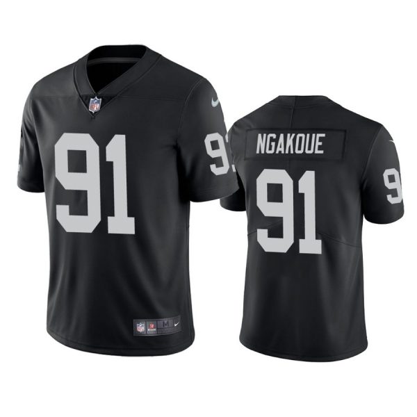 Personalized Men’s #91 Yannick Ngakoue Las Vegas Raiders Limited Jersey Stitched Black