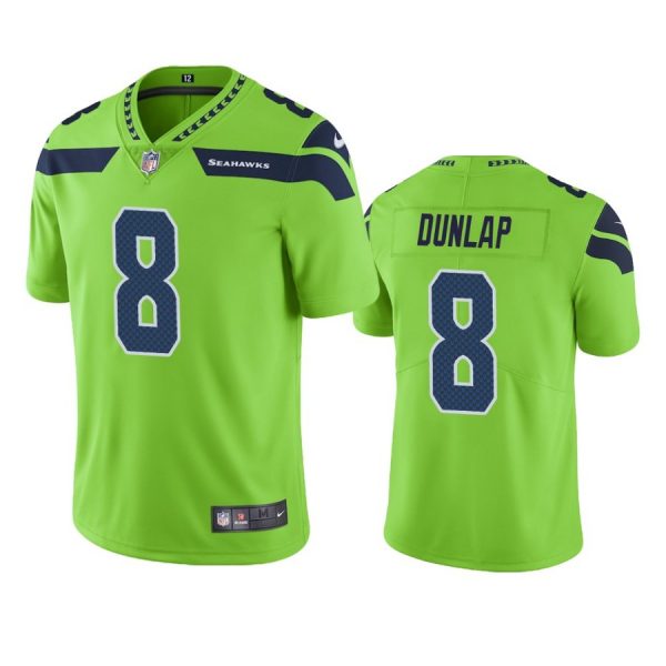 Personalized Men’s #8 Carlos Dunlap Seattle Seahawks Limited Jersey Stitched Green