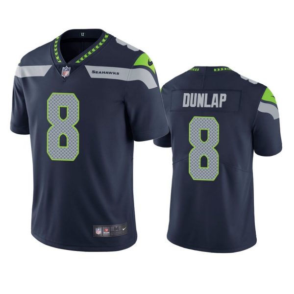 Personalized Men’s #8 Carlos Dunlap Seattle Seahawks Limited Jersey Stitched Navy