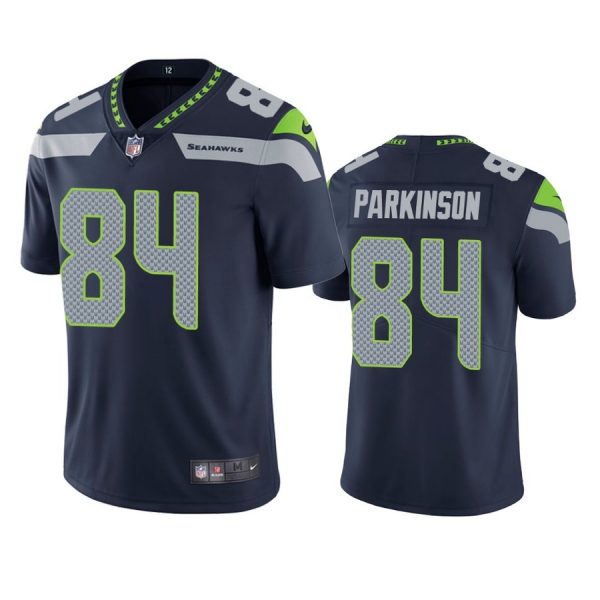 Personalized Men’s #84 Colby Parkinson Seattle Seahawks Limited Jersey Stitched Navy