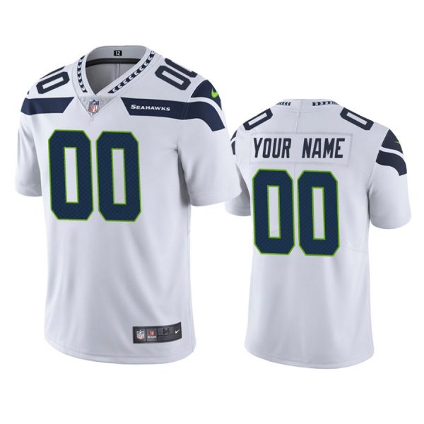 Personalized Men’s Seattle Seahawks Limited Jersey Stitched White