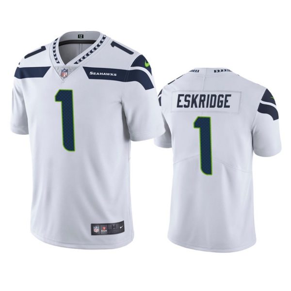 Personalized Men’s #1 D’Wayne Eskridge Seattle Seahawks Limited Jersey Stitched White
