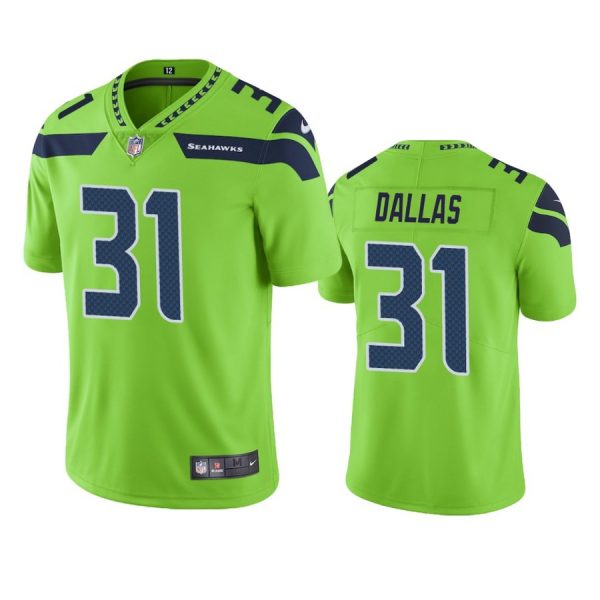 Personalized Men’s #31 Deejay Dallas Seattle Seahawks Limited Jersey Stitched Green