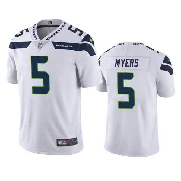 Personalized Men’s #5 Jason Myers Seattle Seahawks Limited Jersey Stitched White