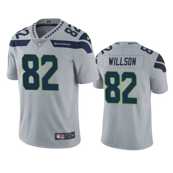 Personalized Men’s #82 Luke Willson Seattle Seahawks Limited Jersey Stitched Gray