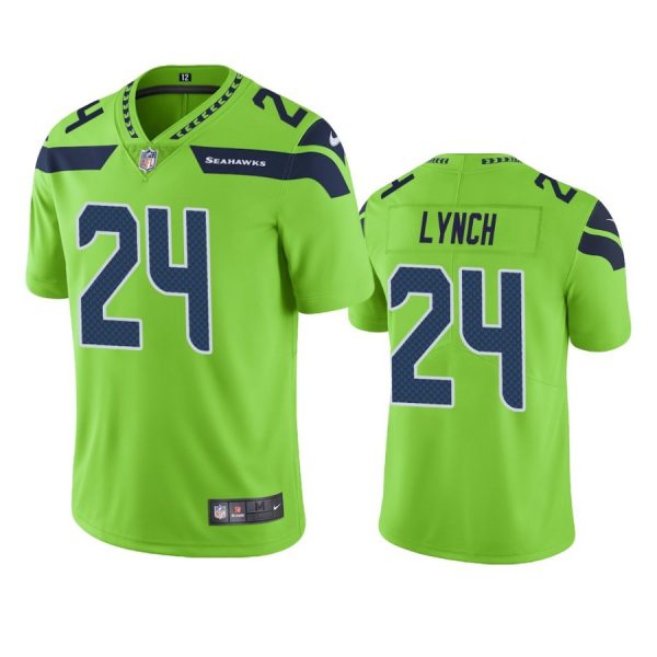Personalized Men’s #24 Marshawn Lynch Seattle Seahawks Limited Jersey Stitched Green