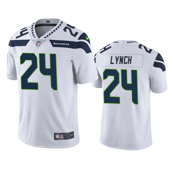 Personalized Men’s #24 Marshawn Lynch Seattle Seahawks Limited Jersey Stitched White