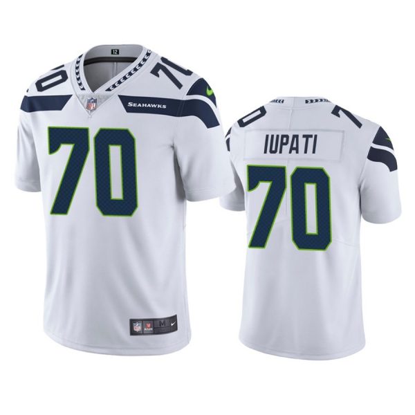 Personalized Men’s #70 Mike Iupati Seattle Seahawks Limited Jersey Stitched White