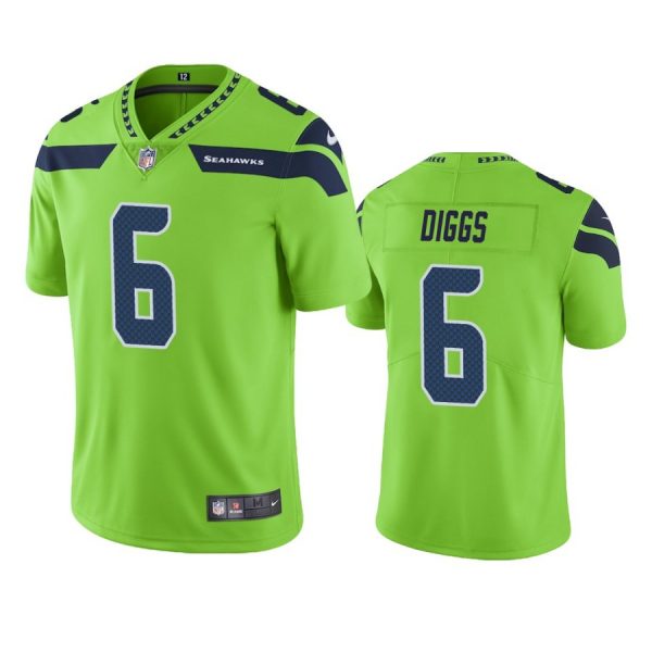 Personalized Men’s #6 Quandre Diggs Seattle Seahawks Limited Jersey Stitched Green