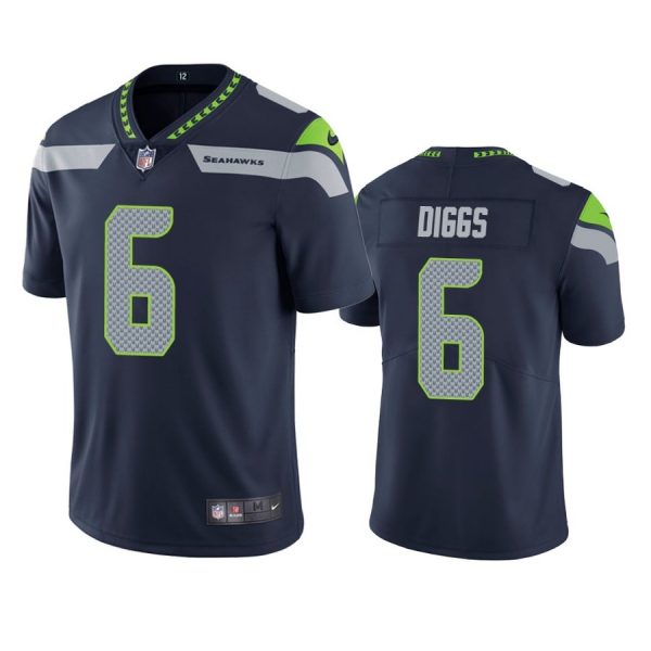 Personalized Men’s #6 Quandre Diggs Seattle Seahawks Limited Jersey Stitched Navy