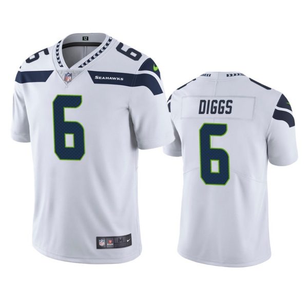 Personalized Men’s #6 Quandre Diggs Seattle Seahawks Limited Jersey Stitched White