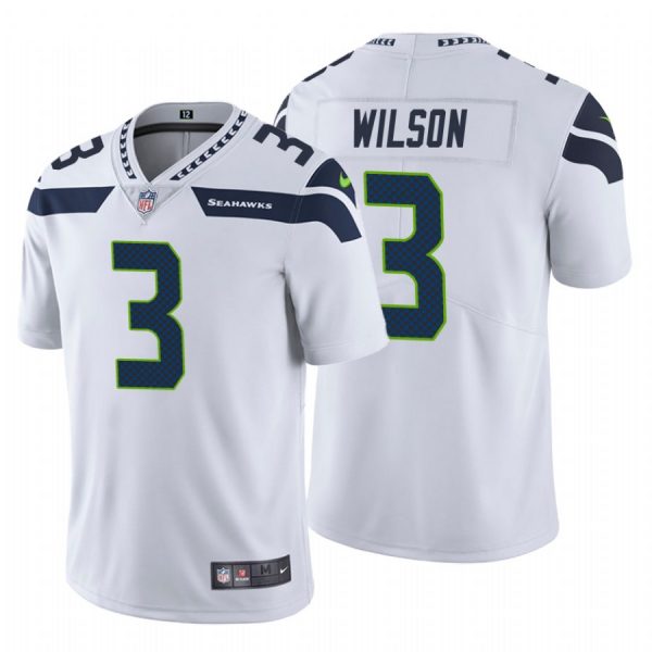 Personalized Men’s #3 Russell Wilson Seattle Seahawks Limited Jersey Stitched White
