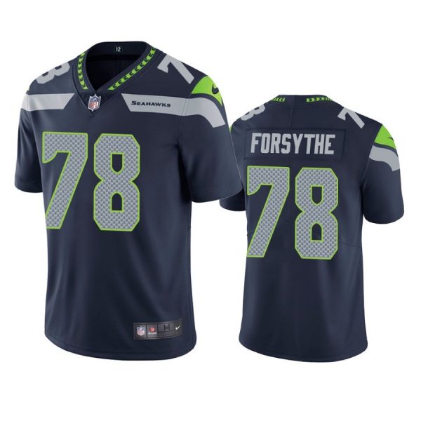 Personalized Men’s #78 Stone Forsythe Seattle Seahawks Limited Jersey Stitched Navy