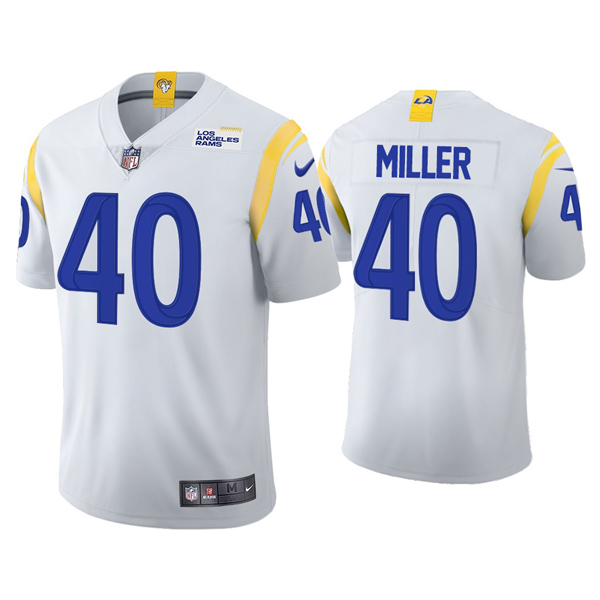 Personalized Men’s Von Miller Los Angeles Rams Limited White Jersey Stitched White
