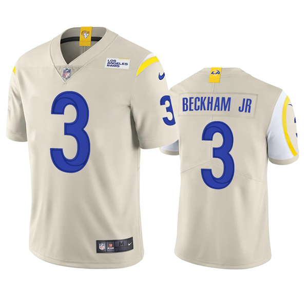 Personalized Men’s Odell Beckham Jr. Los Angeles Rams Limited Royal Jersey Stitched Bone