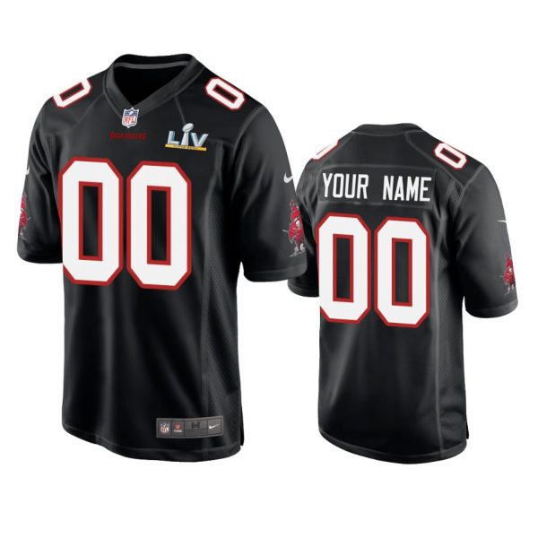 Personalized Men Tampa Bay Buccaneers Black Bound Game Jersey Stitched