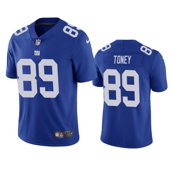 Personalized Men’s #89 Kadarius Toney New York Giants Limited Stitched Jersey Royal