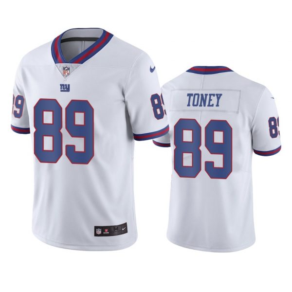 Personalized Men’s #89 Kadarius Toney New York Giants Limited Stitched Jersey White
