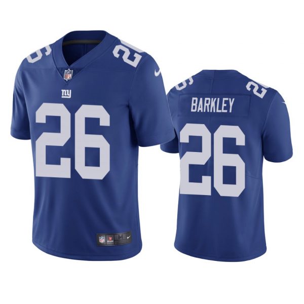 Personalized Men’s #26 Saquon Barkley New York Giants Limited Stitched Jersey Royal
