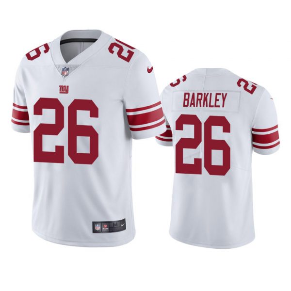 Personalized Men’s #26 Saquon Barkley New York Giants Limited Stitched Jersey White