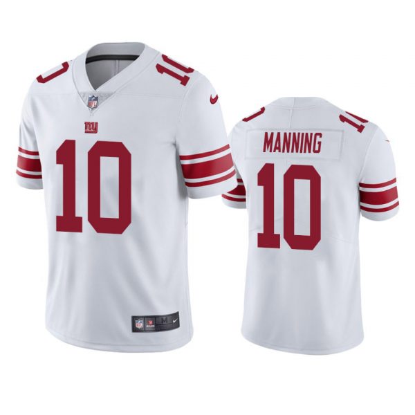 Personalized Men’s #10 Eli Manning New York Giants Limited Stitched Jersey White