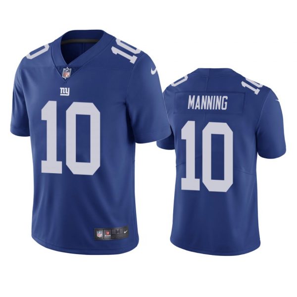 Personalized Men’s #10 Eli Manning New York Giants Limited Stitched Jersey Royal