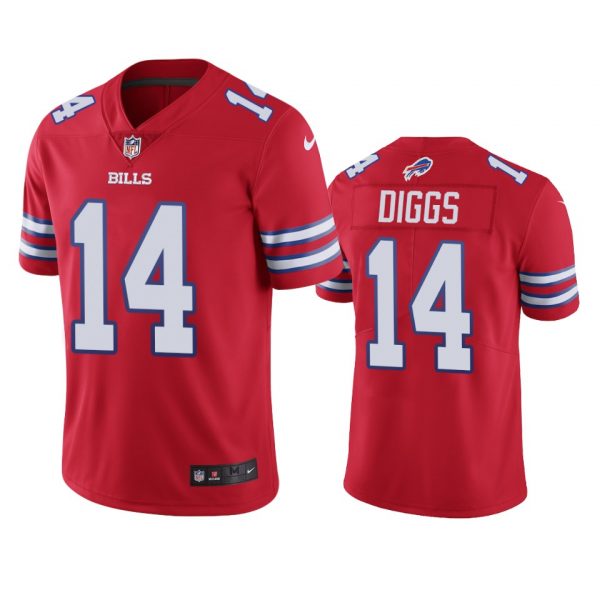 Personalized Men’s #14 Stefon Diggs Buffalo Bills Limited Jersey Stitched Red