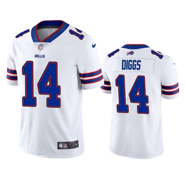 Personalized Men’s #14 Stefon Diggs Buffalo Bills Limited Jersey Stitched White