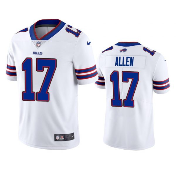 Personalized Men’s #17 Josh Allen Buffalo Bills Limited Jersey Stitched White