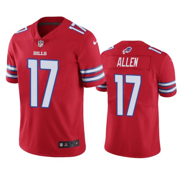 Personalized Men’s #17 Josh Allen Buffalo Bills Limited Jersey Stitched Red