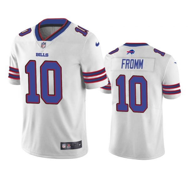 Personalized Men’s #10 Jake Fromm Buffalo Bills Limited Jersey Stitched White
