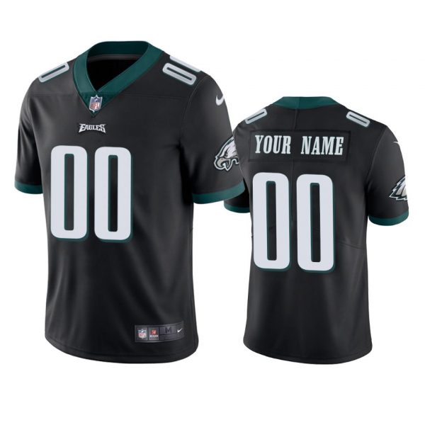 Personalized Men’s Philadelphia Eagles Limited Stitched Jersey Black