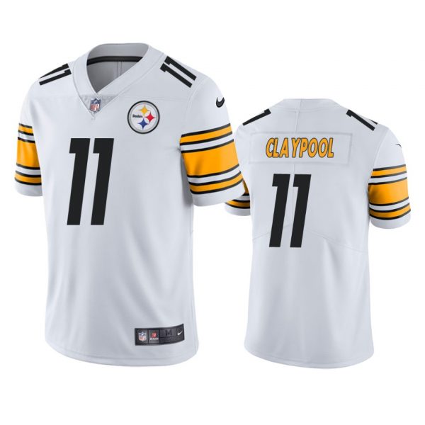 Personalized Men’s #11 Chase Claypool Pittsburgh Steelers Limited Jersey Stitched White