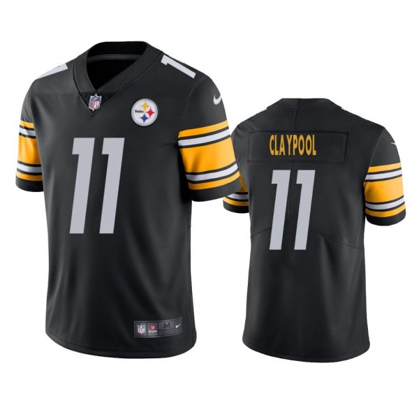Personalized Men’s #11 Chase Claypool Pittsburgh Steelers Limited Jersey Stitched Black